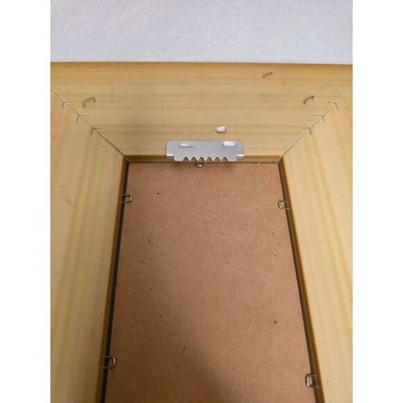 Antique Gold Textured Picture Frame With Ribbed Inner Design & Beveled Glass Ins - Picture 9 of 9